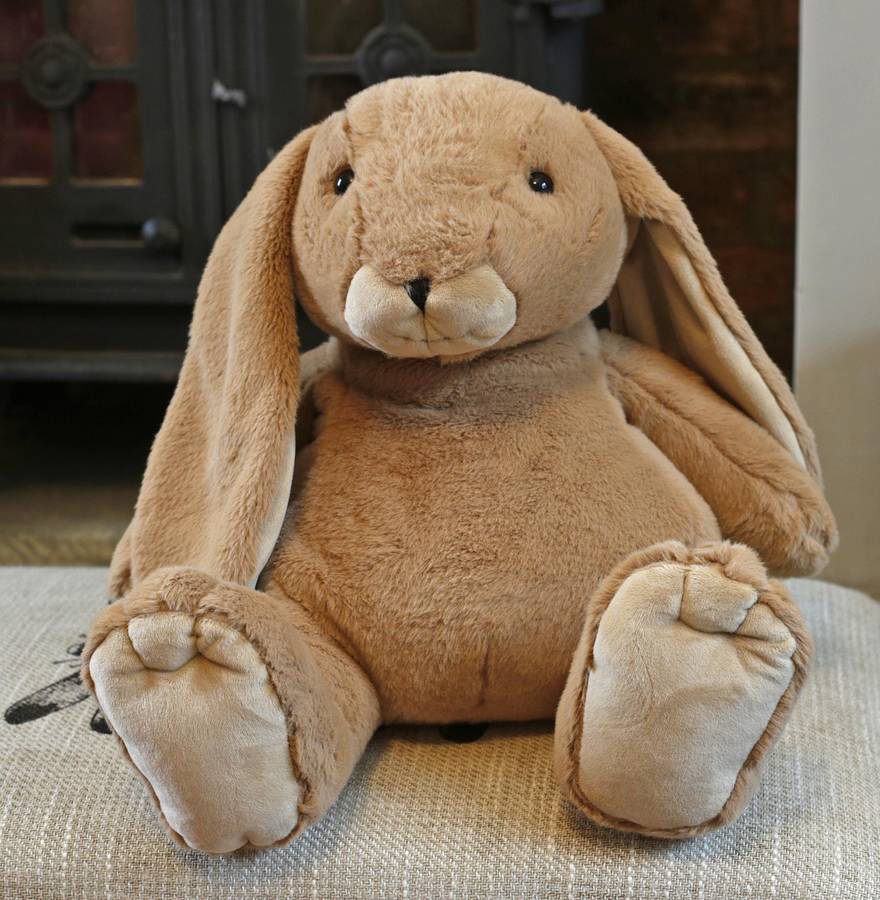 Large Soft Toy Bunny With Engraved Tag By Jomanda Softer Than A Soft 