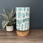 Tidal Mineral Seafoam Blue/Green Cylinder Lampshades, thumbnail 1 of 9