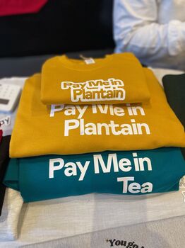 Pay Me In Plantain Unisex Sweatshirt, 2 of 4