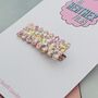 Multicoloured Glitter Resin Hair Clip / Festival Hair Clip / Summer Holiday Accessory, thumbnail 4 of 4