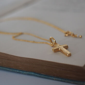 Cross Necklace In Silver Or Gold, 3 of 3