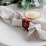 Set Of Two Personalised Leather Napkin Rings, thumbnail 8 of 8