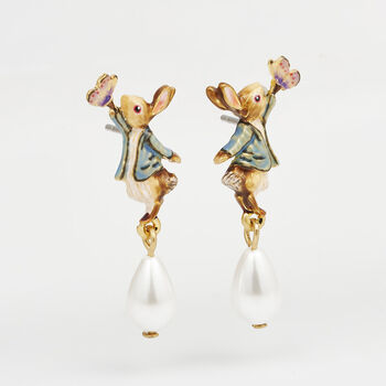 Fable England X Peter Rabbit Butterfly Drop Earrings, 3 of 9