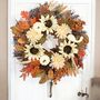 Large Autumn Rattan Pumpkin Wreath, thumbnail 5 of 5