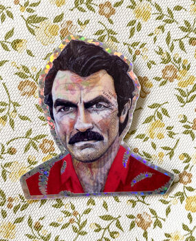 Tom Selleck Holographic Sticker, 5 of 5