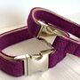 Mulberry Harris Tweed Dog Collar, thumbnail 3 of 3