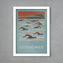 Let's Go Wild Wild Swimming Poster Print, thumbnail 2 of 3
