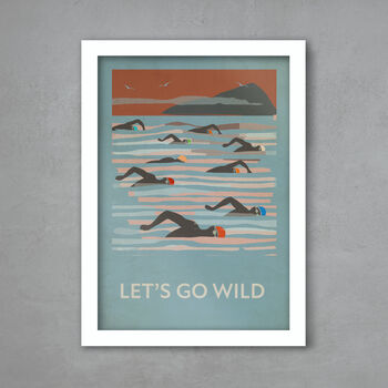 Let's Go Wild Wild Swimming Poster Print, 2 of 3