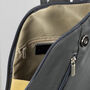 Dark Grey Soft Leather Small Backpack, thumbnail 3 of 9