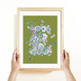 Personalised Floral Initial Print, thumbnail 5 of 11