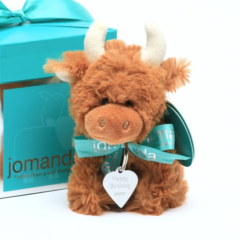 highland cow microwavable toy