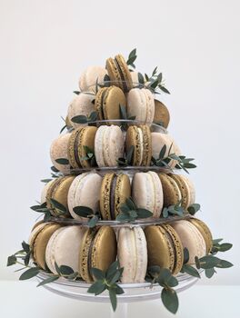 Golden Christmas Macaron Tower Centrepiece, 3 of 6