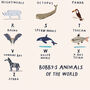 The Animal Alphabet Personalised Print, thumbnail 4 of 7