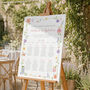 Whimsical Wildflower Wedding Table Plan, thumbnail 1 of 5