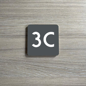 Stylish Small Square House Number, 2 of 9
