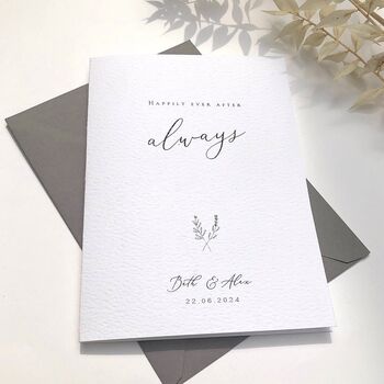 Wedding Card Happily Ever After Script, 4 of 6