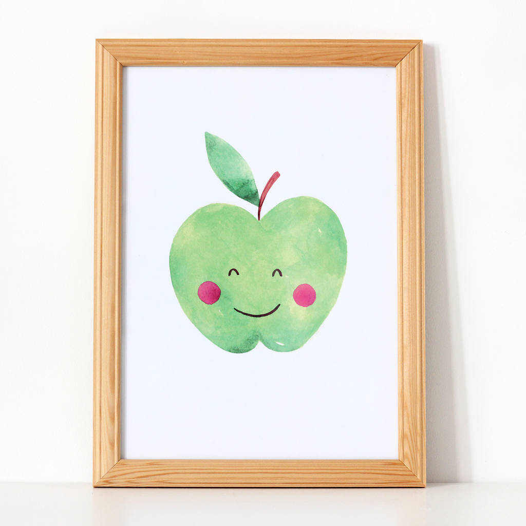 Apple Nursery Print By The Fox in the Attic