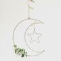 Wire Moon And Star Wreath With Eucalyptus, thumbnail 1 of 2