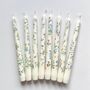 Hand Painted Wildflower Taper Candles, thumbnail 5 of 10