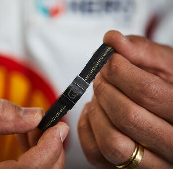 Tabac Upcycled F1 Tyre Men's Bracelet, 2 of 7