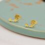 Tiny Star Trio Constellation Dainty Stud Earrings, thumbnail 5 of 11