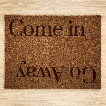 Personalised Entry Exit Message Doormat, 2 of 5