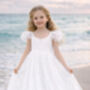 Heidi ~ Ivory White Party Girl Dress /Flower Girl Dress, thumbnail 1 of 5