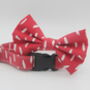 Red Smudge Dog Collar, thumbnail 6 of 6