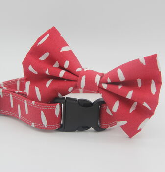 Red Smudge Dog Collar, 6 of 6