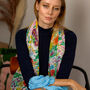 Wildflower Tassel Printed Scarf — Personalised Gift Card And Gift Box Option, thumbnail 5 of 9
