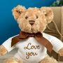 Father’s Day ‘Love You’ Keeleco Small Dougie Teddy Bear, thumbnail 2 of 4