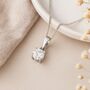 Personalised Sterling Silver Moissanite Diamond Necklace, thumbnail 1 of 10