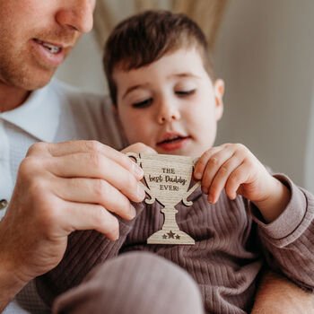 Thank You Teacher Card With Wooden Trophy, 3 of 10