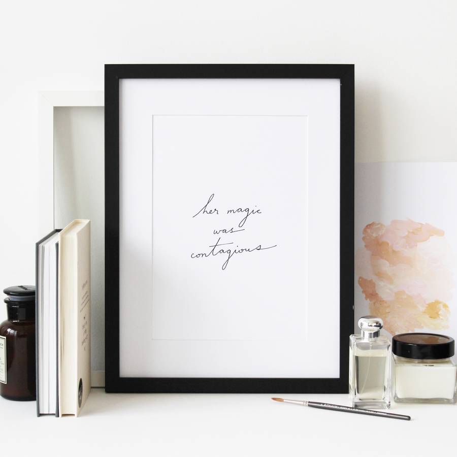 Her Magic Was Contagious Artprint By Sonni And Blush Paper Co