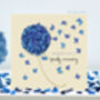 Butterfly Speedy Recovery Blue Hydrangea Card, Not 3D, thumbnail 1 of 12