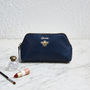 Personalised 'Queen Bee' Leather Make Up Bag, thumbnail 3 of 6