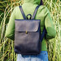 Worn Look Leather Backpack For Ladies, thumbnail 1 of 12