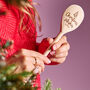 Personalised Christmas Wishes Wooden Spoon, thumbnail 1 of 2