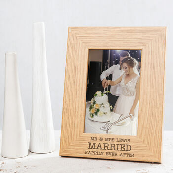 Personalised Engraved Family Photo Frame Gift, 3 of 8