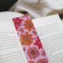 Pink Floral Bookmark, thumbnail 1 of 5