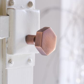 Hexagon Brass Knob, 2 of 2