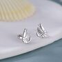 Prawn Stud Earrings In Sterling Silver, thumbnail 1 of 10