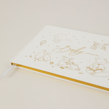 My Baby Journal Lullaby | Luxury Cloth Baby Memory Book With Gold Foil, 2 of 12
