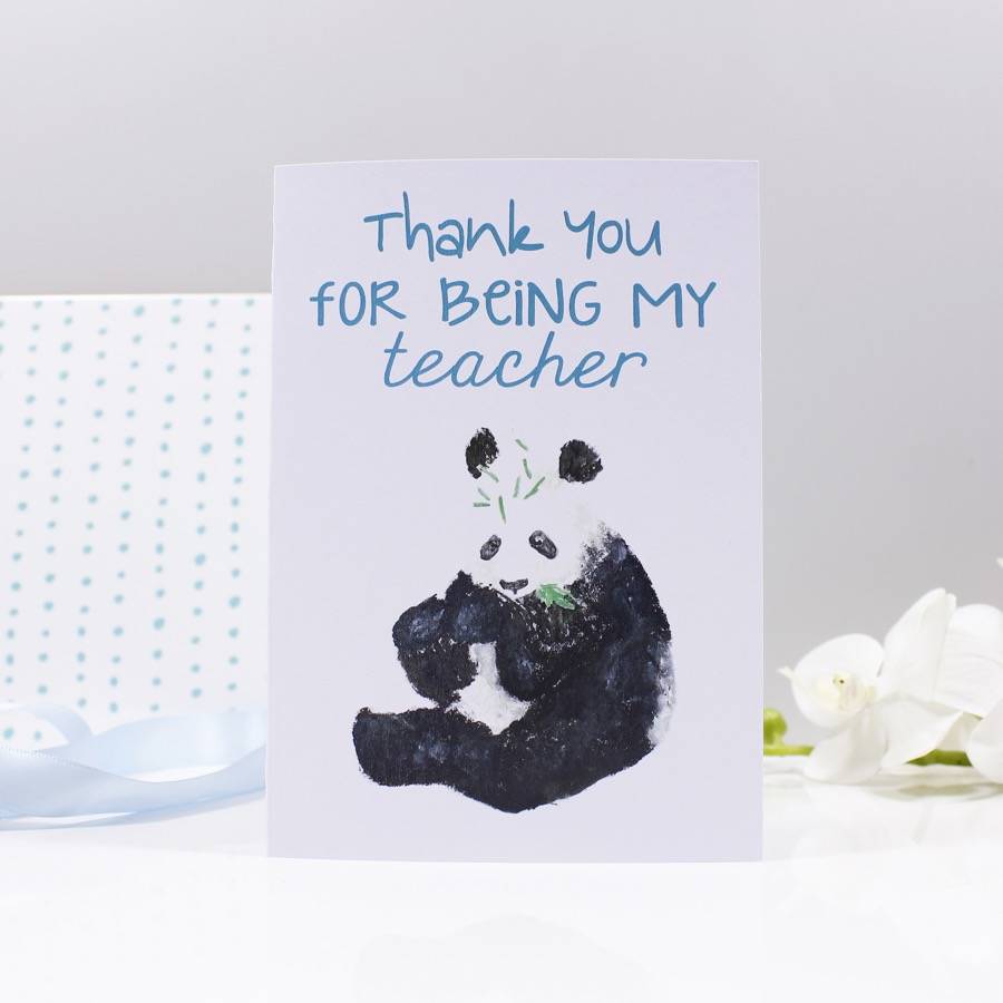 'Thank You For Being My Teacher' Panda Card By Olivia Morgan Ltd ...