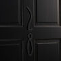 Art Deco Matte Black And Chrome House Door Numbers, thumbnail 1 of 4
