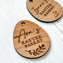 Engraved Wooden Personalised Easter Jar Label, thumbnail 8 of 11
