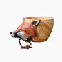 Red Fox Wooden Kuksa Cup Coffee Mug, thumbnail 1 of 3