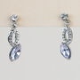 Colourful Crystal Dangle Stud Earrings, thumbnail 2 of 6