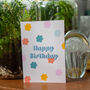 Retro Happy Birthday Card, thumbnail 2 of 7