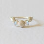 Dahlia Opal Ring Silver/Gold, thumbnail 3 of 7